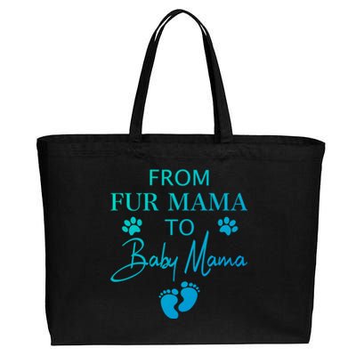 From Fur Mama To Mama Dog Cat Owner New Mom Pregnant Gift Cotton Canvas Jumbo Tote