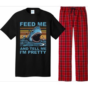 Funny Feed Me And Tell Me IM Pretty Shark Ocean Biologists Pajama Set