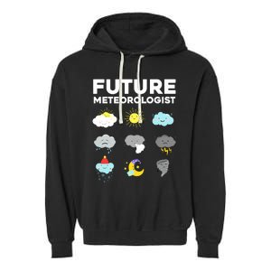 Funny Future Meteorologist Art For Weatherman Garment-Dyed Fleece Hoodie