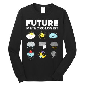 Funny Future Meteorologist Art For Weatherman Long Sleeve Shirt