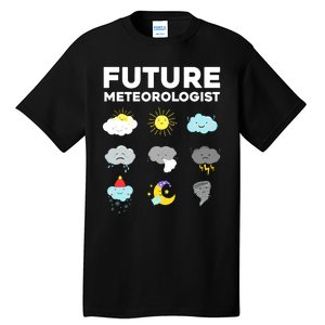 Funny Future Meteorologist Art For Weatherman Tall T-Shirt