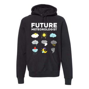 Funny Future Meteorologist Art For Weatherman Premium Hoodie