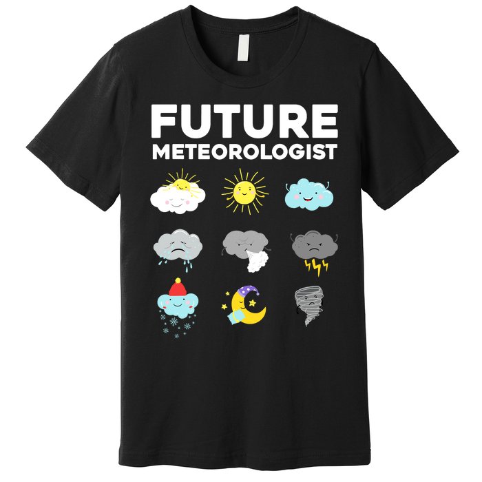 Funny Future Meteorologist Art For Weatherman Premium T-Shirt