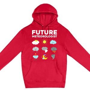 Funny Future Meteorologist Art For Weatherman Premium Pullover Hoodie