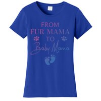 From Fur Mama To Mama Dog Cat Owner New Mom Pregnant Gift Women's T-Shirt