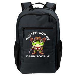 Funny Frog Meme Gluten Got Me Darn Tootin Gluten Free Diet Daily Commute Backpack