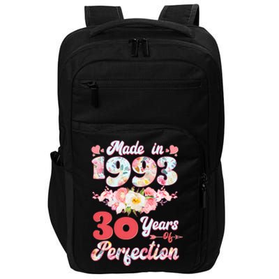 Flower Floral Made In 1993 30 Years Of Perfection Impact Tech Backpack