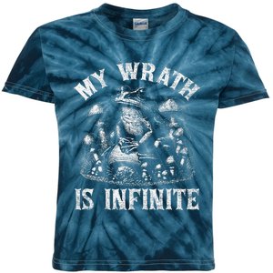 Funny Frog Meme My Wrath Is Infinite Frog Pond Kids Tie-Dye T-Shirt