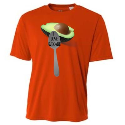 Funny Feed Me Avocado Spoon Food Meaningful Gift Cooling Performance Crew T-Shirt