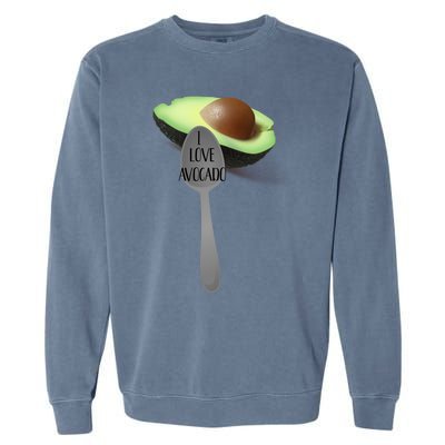 Funny Feed Me Avocado Spoon Food Meaningful Gift Garment-Dyed Sweatshirt