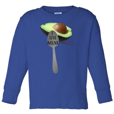 Funny Feed Me Avocado Spoon Food Meaningful Gift Toddler Long Sleeve Shirt