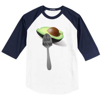 Funny Feed Me Avocado Spoon Food Meaningful Gift Baseball Sleeve Shirt