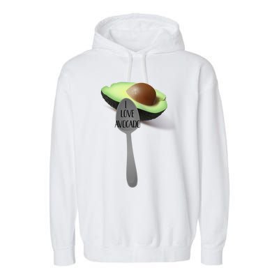 Funny Feed Me Avocado Spoon Food Meaningful Gift Garment-Dyed Fleece Hoodie