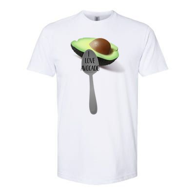 Funny Feed Me Avocado Spoon Food Meaningful Gift Softstyle® CVC T-Shirt