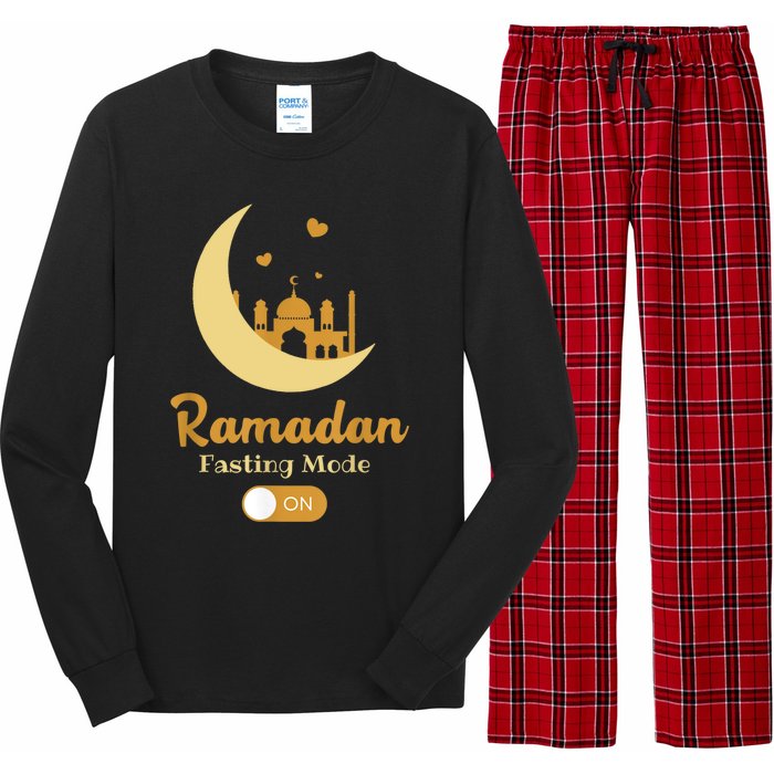 Funny Fasting Mode Ramadan On Cool Islamic Fasting For Long Sleeve Pajama Set