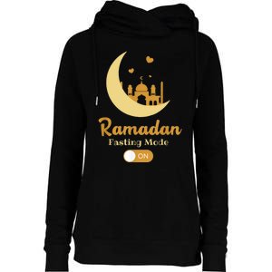 Funny Fasting Mode Ramadan On Cool Islamic Fasting For Womens Funnel Neck Pullover Hood