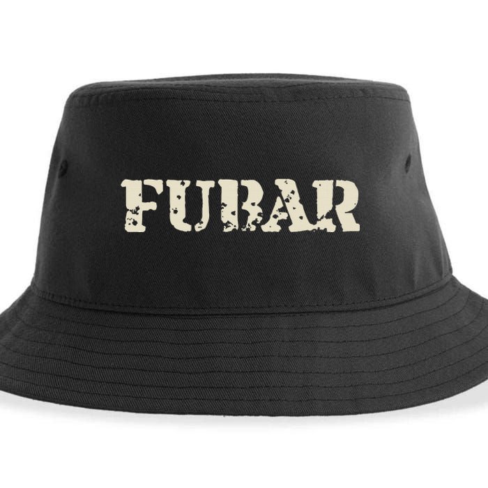 Fubar Funny Military Slang Design Sustainable Bucket Hat