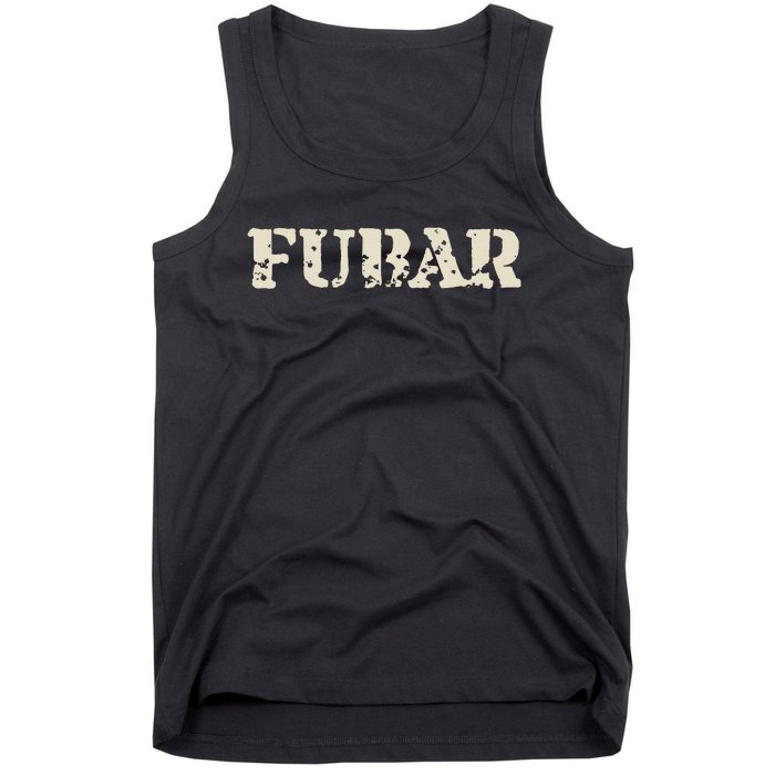 Fubar Funny Military Slang Design Tank Top