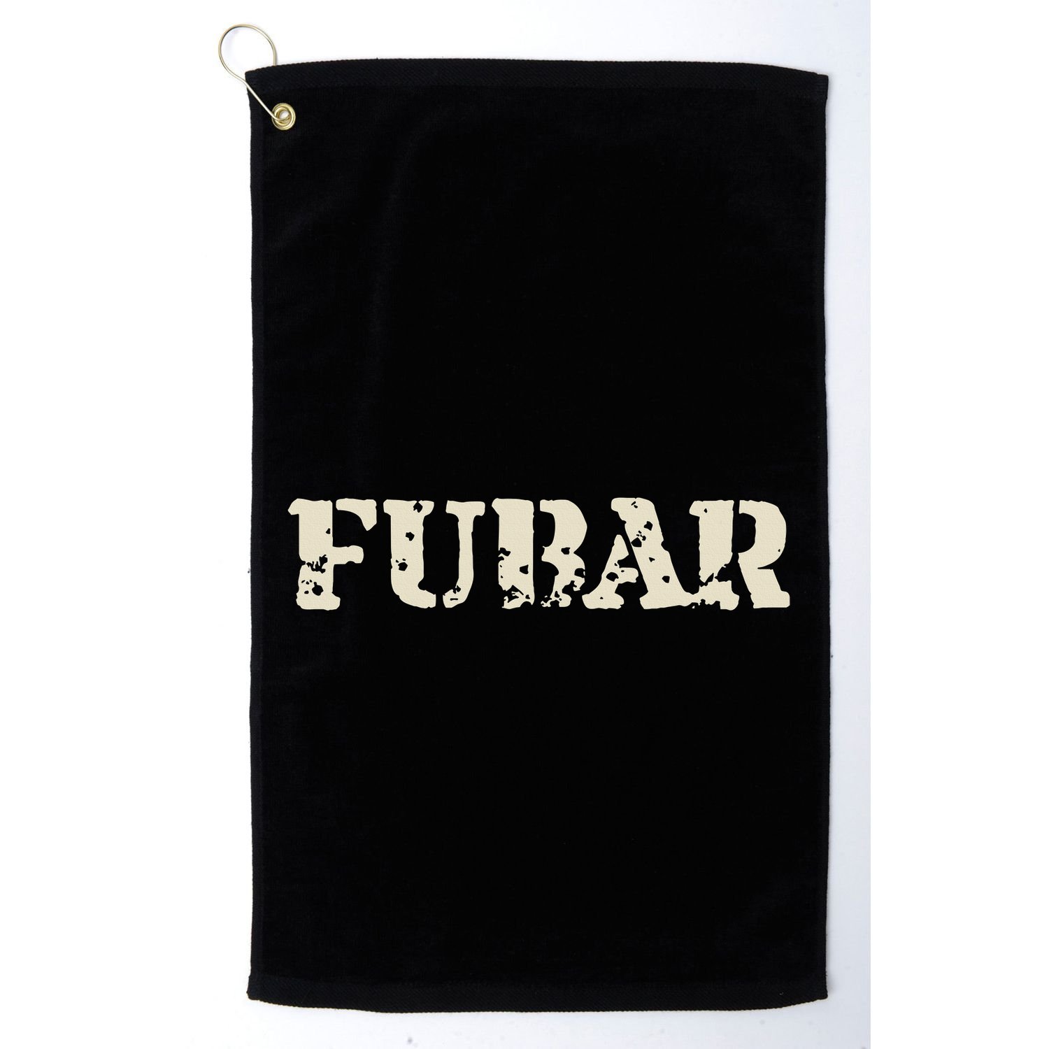 Fubar Funny Military Slang Design Golf Towel
