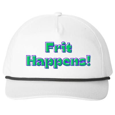 Funny Fused Mosaic Stained Blown Glass Artist Frit Happens Snapback Five-Panel Rope Hat