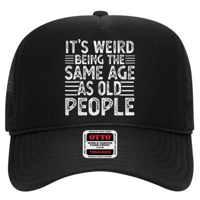 Funny For Men Women Sarcastic Novelty Graphic High Crown Mesh Back Trucker Hat