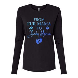 From Fur Mama To Mama Dog Cat Owner New Mom Pregnant Gift Womens Cotton Relaxed Long Sleeve T-Shirt