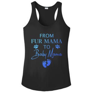 From Fur Mama To Mama Dog Cat Owner New Mom Pregnant Gift Ladies PosiCharge Competitor Racerback Tank