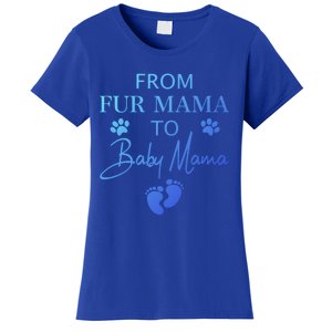 From Fur Mama To Mama Dog Cat Owner New Mom Pregnant Gift Women's T-Shirt