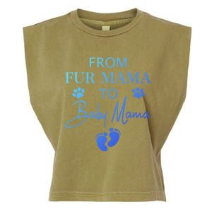 From Fur Mama To Mama Dog Cat Owner New Mom Pregnant Gift Garment-Dyed Women's Muscle Tee