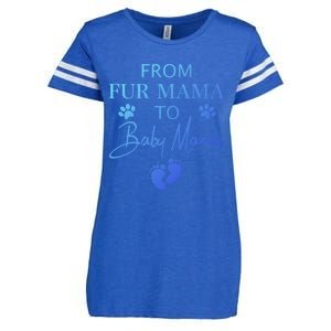 From Fur Mama To Mama Dog Cat Owner New Mom Pregnant Gift Enza Ladies Jersey Football T-Shirt