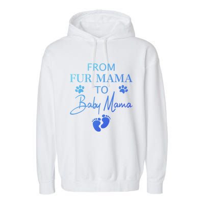 From Fur Mama To Mama Dog Cat Owner New Mom Pregnant Gift Garment-Dyed Fleece Hoodie