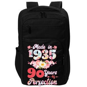 Flower Floral Made In 1935 90 Years Of Perfection Impact Tech Backpack