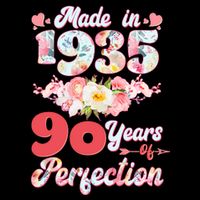 Flower Floral Made In 1935 90 Years Of Perfection Backpack