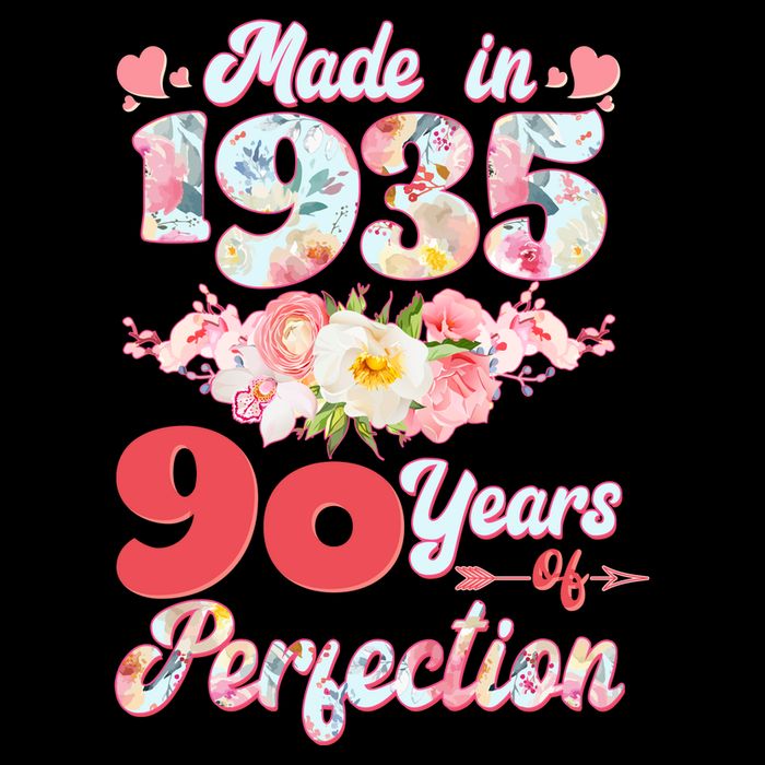 Flower Floral Made In 1935 90 Years Of Perfection Backpack
