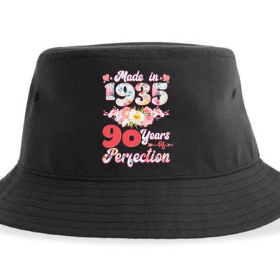Flower Floral Made In 1935 90 Years Of Perfection Sustainable Bucket Hat
