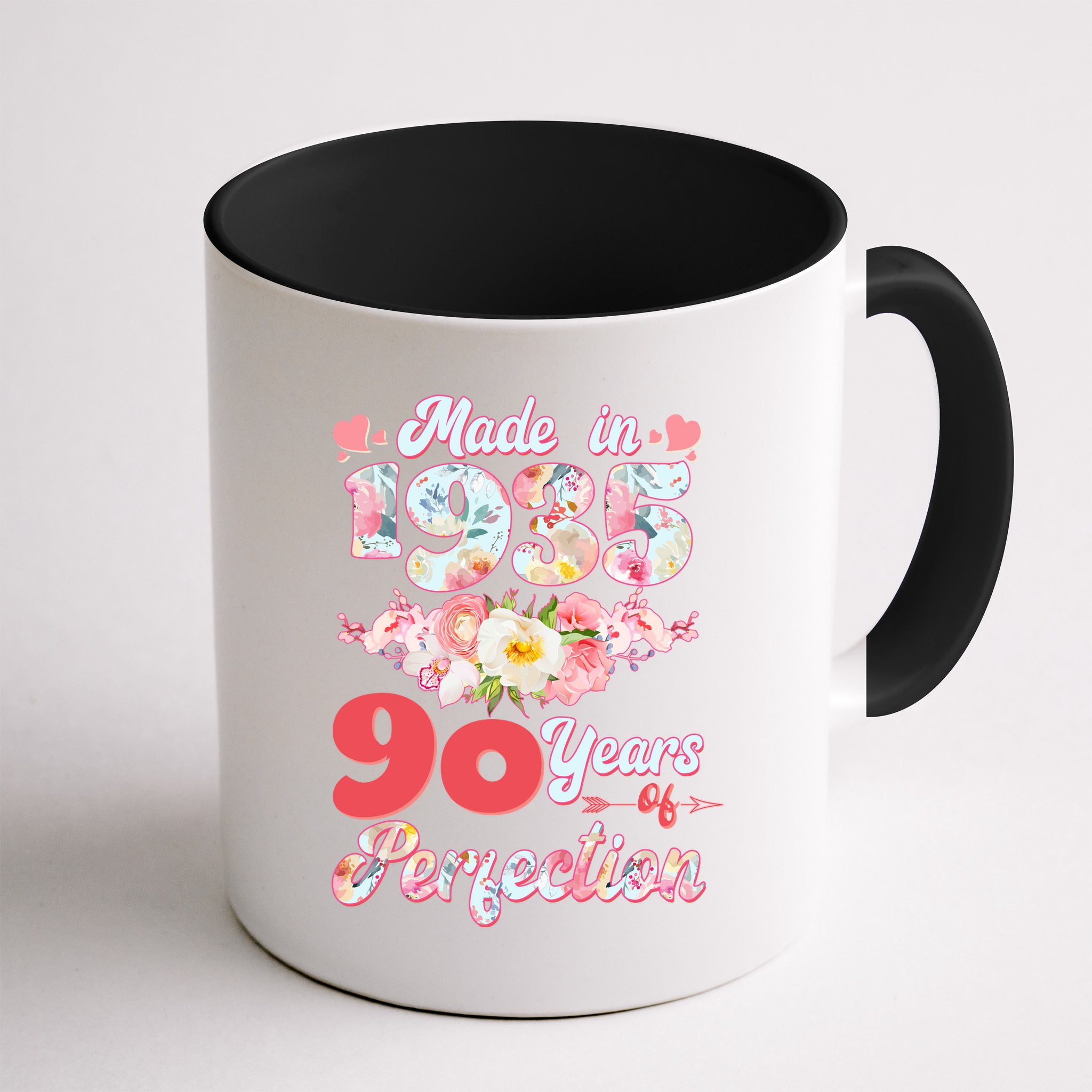 Flower Floral Made In 1935 90 Years Of Perfection Mug