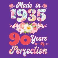 Flower Floral Made In 1935 90 Years Of Perfection Visor