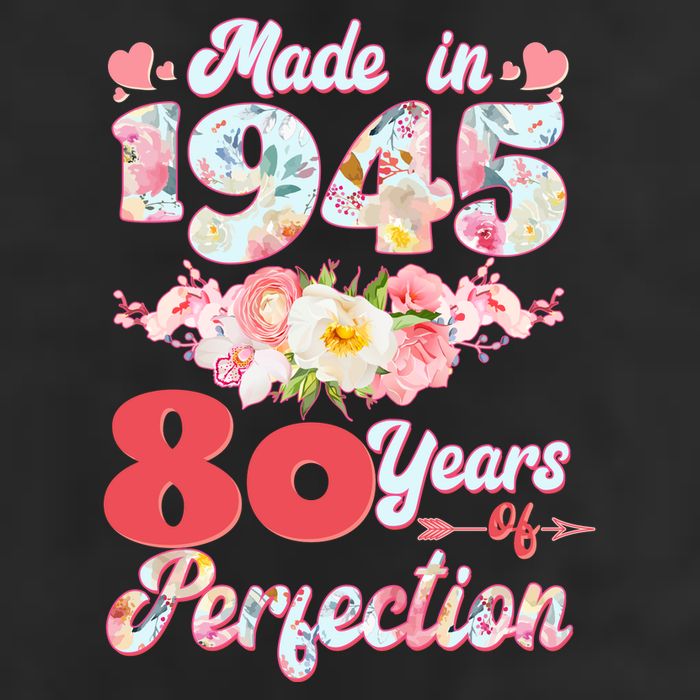 Flower Floral Made In 1945 80 Years Of Perfection Adult Drive Performance Visor