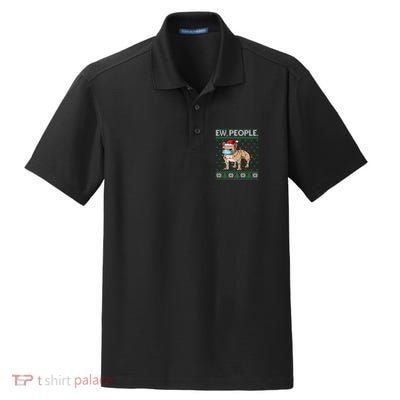 Frenchie Face Mask Ew People Ugly Christmas French Bulldog Great Gift Dry Zone Grid Polo