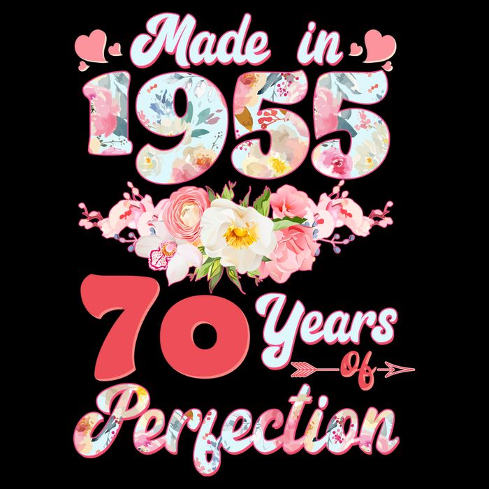 Flower Floral Made In 1955 70 Years Of Perfection City Backpack