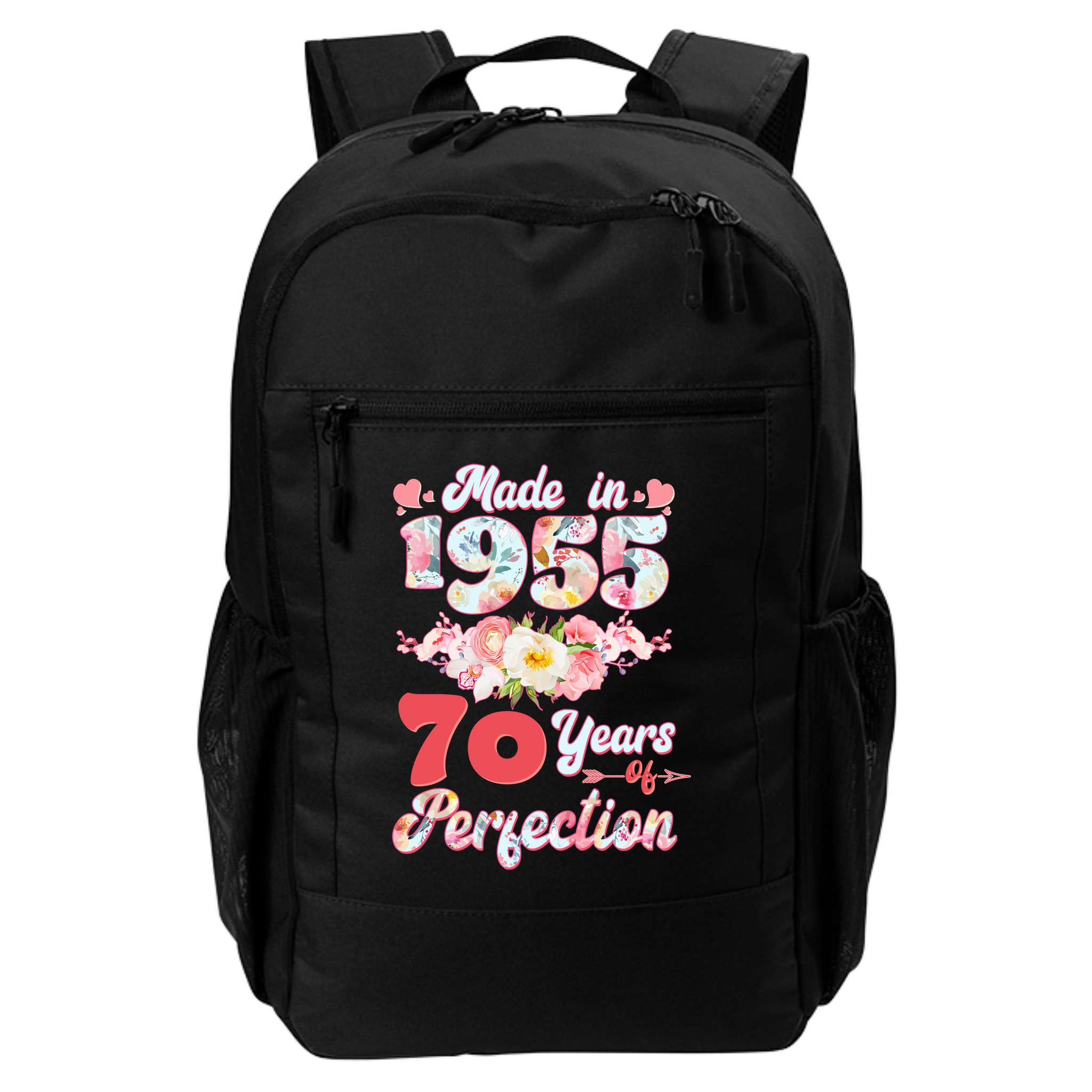Flower Floral Made In 1955 70 Years Of Perfection Backpack