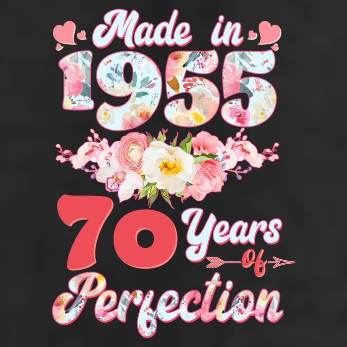 Flower Floral Made In 1955 70 Years Of Perfection 11oz C Handle Ceramic Mug