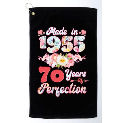 Flower Floral Made In 1955 70 Years Of Perfection Golf Towel