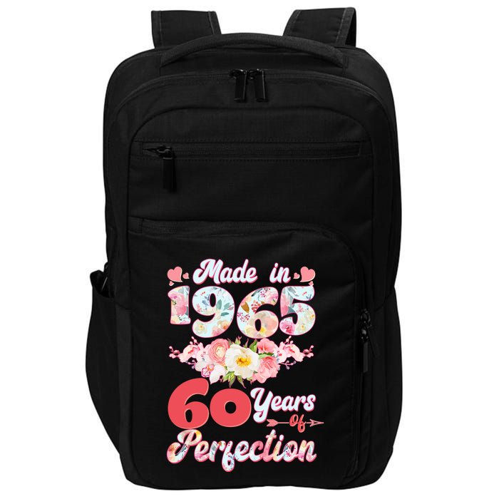Flower Floral Made In 1965 60 Years Of Perfection Impact Tech Backpack