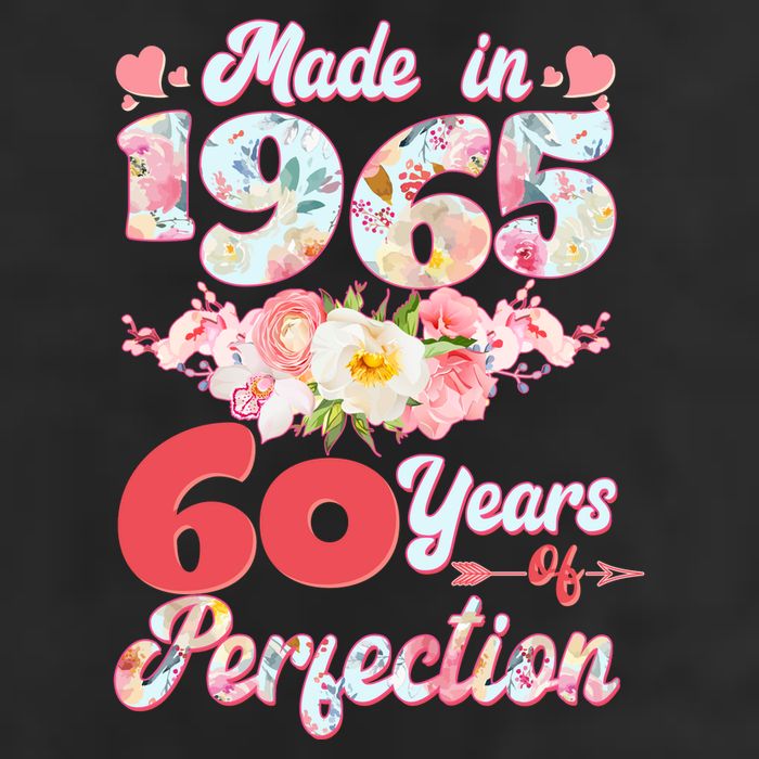 Flower Floral Made In 1965 60 Years Of Perfection 11oz C Handle Ceramic Mug