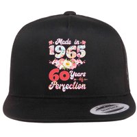 Flower Floral Made In 1965 60 Years Of Perfection Flatbill Hat