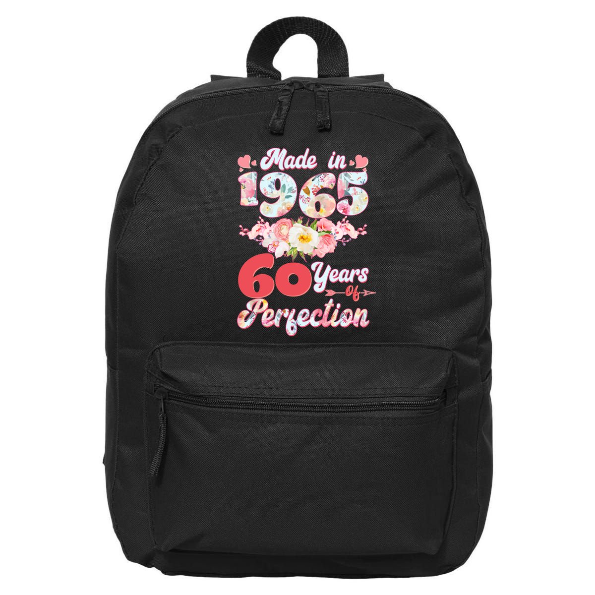 Flower Floral Made In 1965 60 Years Of Perfection 16 in Basic Backpack