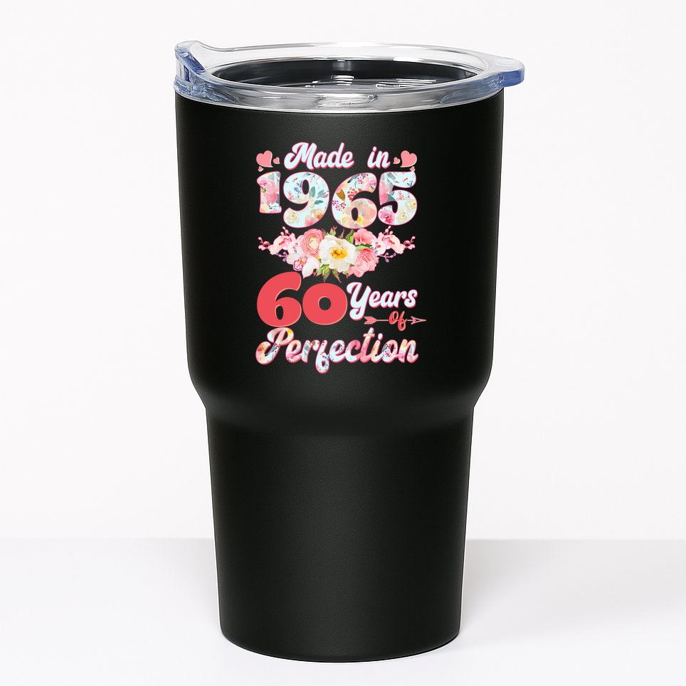 Flower Floral Made In 1965 60 Years Of Perfection Tumbler