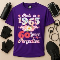 Flower Floral Made In 1965 60 Years Of Perfection Cooling Performance Crew T-Shirt