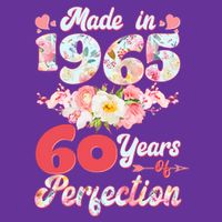 Flower Floral Made In 1965 60 Years Of Perfection Cooling Performance Crew T-Shirt